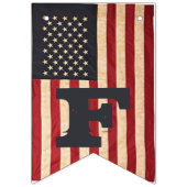 ヴィンテージスターとストライプアメリカン バンティングフラッグ (第2の旗)