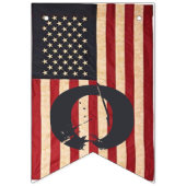 ヴィンテージスターとストライプアメリカン バンティングフラッグ (第3の旗)