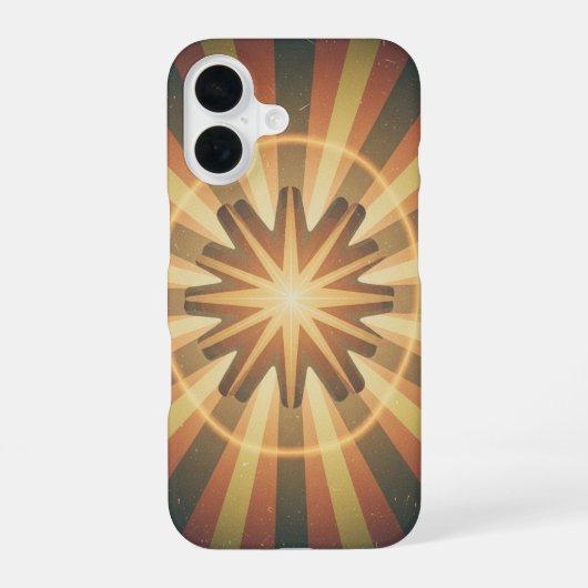 ヴィンテージスターのハロー iPhone 16ケース (裏面)