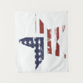 ヴィンテージスターアメリカ国旗 タペストリー (正面)