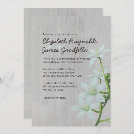 ヴィンテージスターオブベツレヘム結婚式招待状 招待状 (正面/裏面)