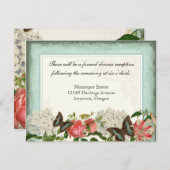 ヴィンテージスターガザーリリーバラバタフラインアジサイ エンクロージャーカード (正面/裏面)