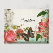 ヴィンテージスターガザーリリーバラバタフラインアジサイ エンクロージャーカード (裏面)