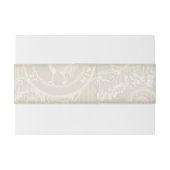 ヴィンテージスターガーザーリリクリームレース金ゴールド枠 招待状ベリーバンド (裏面例)