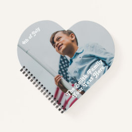 ヴィンテージスターストライプズアメリカ国旗のカスタム写真 ノートブック