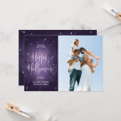 ヴィンテージスターズパープルハロウィンフォトカード カード (正面/裏面インサイチュ)