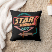 ヴィンテージスターディナー宇宙サインレトロ クッション (ブランケット)