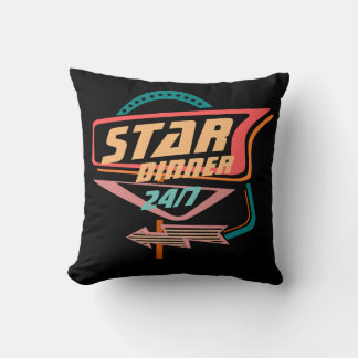 ヴィンテージスターディナー宇宙サインレトロ クッション
