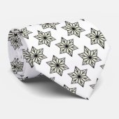 ヴィンテージスターバストネクタイ、白黒 ネクタイ (ロール)