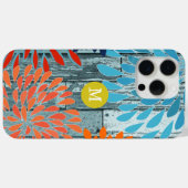 ヴィンテージスターバストパーソナライズされた花 Case-Mate iPhoneケース (裏面 (横))