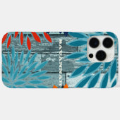 ヴィンテージスターバストフラワーパーソナライズされたiPhone Case-Mate iPhoneケース (裏面 (横))