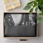 ヴィンテージスターバストレトログラムモノクロデクページ 薄葉紙 (ギフト)