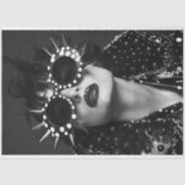 ヴィンテージスターバストレトログラムモノクロデクページ 薄葉紙 (正面)