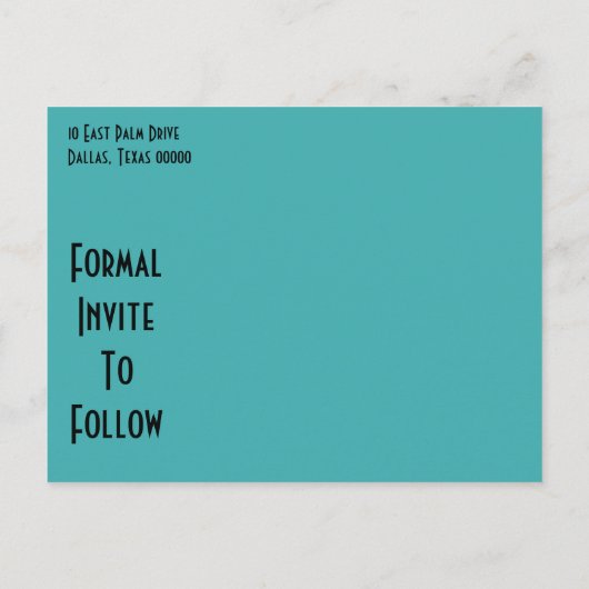 ヴィンテージスターバスト日付ポストカードの保存 案内ポストカード (裏面)