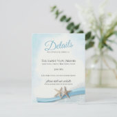 ヴィンテージスターフィッシュとレースの詳細と情報ブルー 招待状 (スタンド正面)