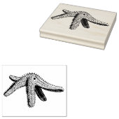 ヴィンテージスターフィッシュゴムアートスタンプ ラバースタンプ (押印)