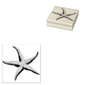 ヴィンテージスターフィッシュゴムアートスタンプ ラバースタンプ (押印)