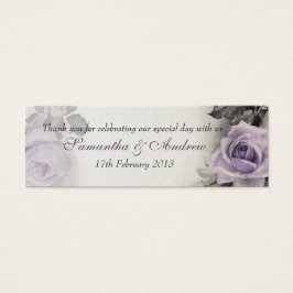 ヴィンテージスターリングシルバーバラ結婚式の引き出物ラベル