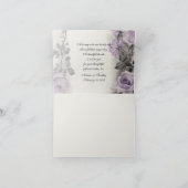 ヴィンテージスターリング·シルバー·バラ結婚ズ·アンキュー サンキューカード (内部)