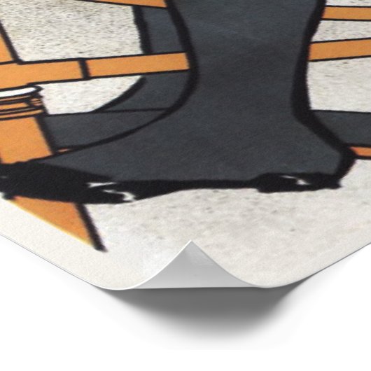 ヴィンテージスターンズ女性広告アートポスター ポスター (角)