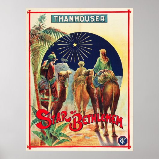 ヴィンテージスター・オブ・ベツレヘム・ハリウッド静か映画 ポスター (正面)