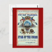 ヴィンテージスター・オブ・ユニオン ポストカード (正面/裏面)