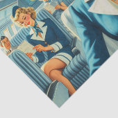 ヴィンテージスチュワーデスイラストレーション 薄葉紙 (詳細)