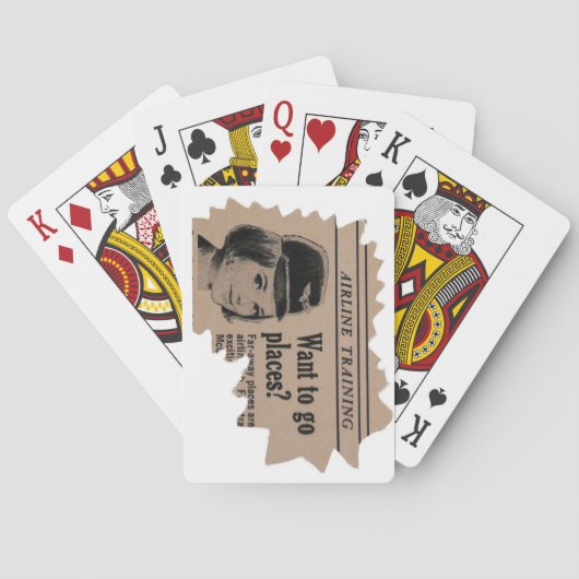 ヴィンテージスチュワーデス付き添い人 トランプ (裏面)