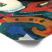 ヴィンテージスチルライフヒヤシントカーペットマ威厳があるック ポスター (角)