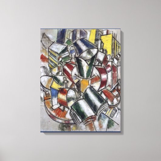 ヴィンテージスチルライフフェルナンドレガー自然モルテ キャンバスプリント (正面)