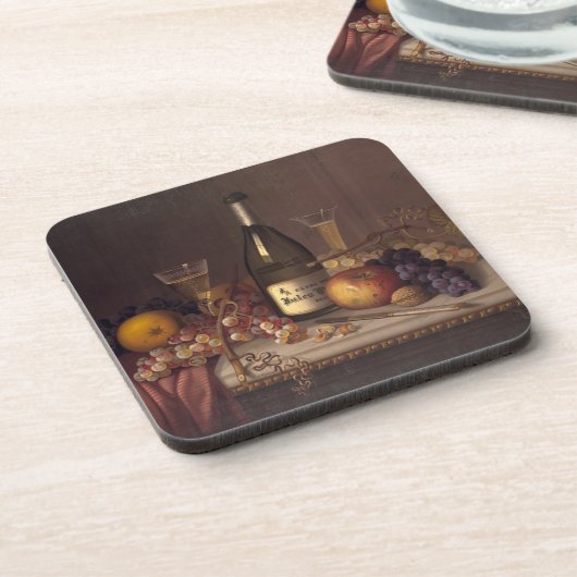 ヴィンテージスチル絵画ライフのコースター コースター (左側)