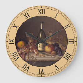 ヴィンテージスチル絵画ライフ時計 ラージ壁時計