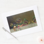 ヴィンテージスチル絵画ライフ 長方形シール (封筒)