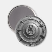 ヴィンテージスチームトラクター前面。 マグネット (正面/裏面)