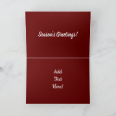 ヴィンテージスチームトレインクリスマスホリデーカード シーズンカード (内部)