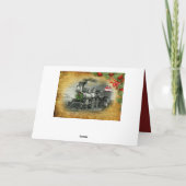 ヴィンテージスチームトレインクリスマス シーズンカード (裏面)