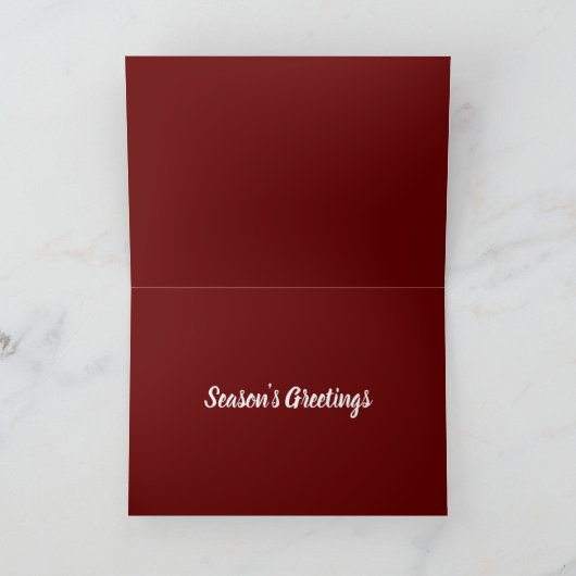 ヴィンテージスチームトレインクリスマス シーズンカード (内部)