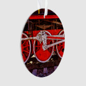 ヴィンテージスチームトレインホイール オーナメント (正面)