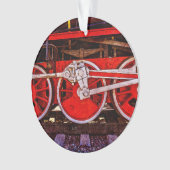 ヴィンテージスチームトレインホイール オーナメント (正面)