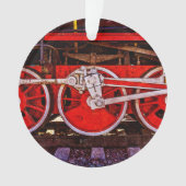 ヴィンテージスチームトレインホイール オーナメント (正面)