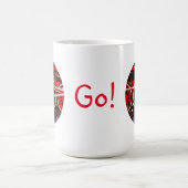 ヴィンテージスチームトレインホイール コーヒーマグカップ (中央)