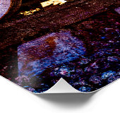 ヴィンテージスチームトレインホイール ポスター (コーナー)