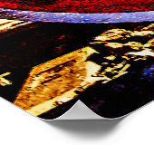 ヴィンテージスチームトレインホイール ポスター (角)