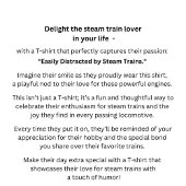 ヴィンテージスチームトレイン簡単に気を散らす、名前を追加 Tシャツ