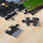 ヴィンテージスチームトレイン89 – 名前の追加 ジグソーパズル (側面)