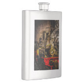 ヴィンテージスチームトレイン – 古いタイマー フラスク (右)