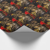 ヴィンテージスチームトレイン – 古いタイマー ラッピングペーパー (角)