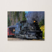 ヴィンテージスチームトレイン – 名前の追加 ジグソーパズル (横)