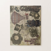 ヴィンテージスチームパビクトリアンンク工業ギア ジグソーパズル (縦)