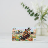 ヴィンテージスチームパンクおもしろい名刺 名刺 (スタンド正面)